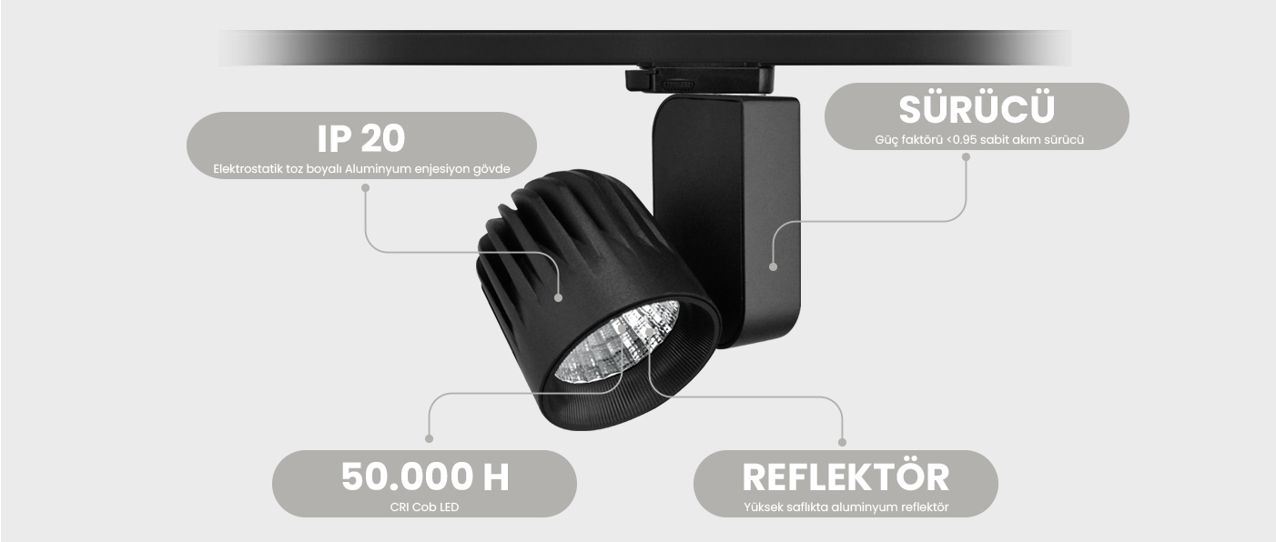 RENARDO SERİSİ | MR 601-100 RAY SPOT