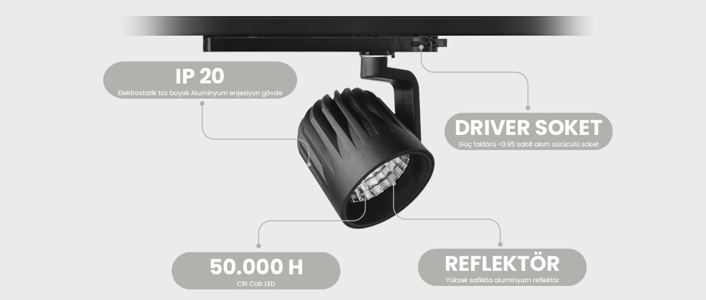 RENARDO SERİSİ | MR 602-100 RAY SPOT