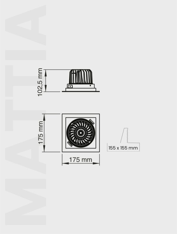 MATTİA SERİSİ MD 119-1-100 SIVA ALTI SPOT