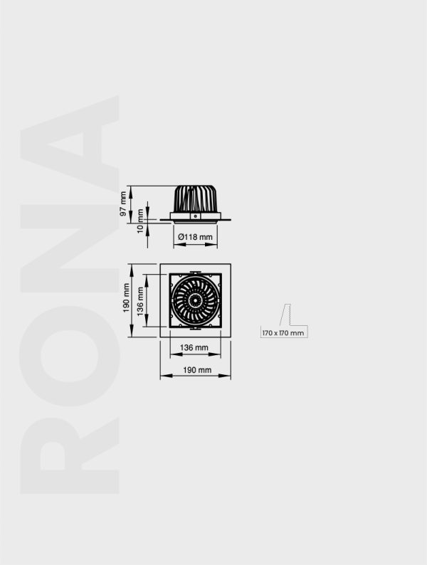 RONA SERİSİ MD 131-1-118 SIVA ALTI SPOT