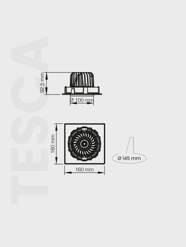 TESCA SERİSİ MD 101-1-100 SIVA ALTI SPOT