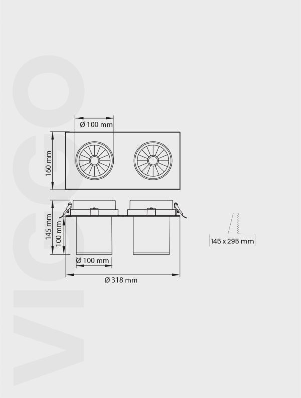 VİGGO SERİSİ MD 901-2-100 SIVA ALTI SPOT