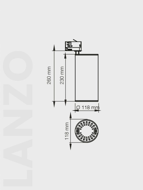 LANZO SERİSİ MR 1020-118 RAY SPOT