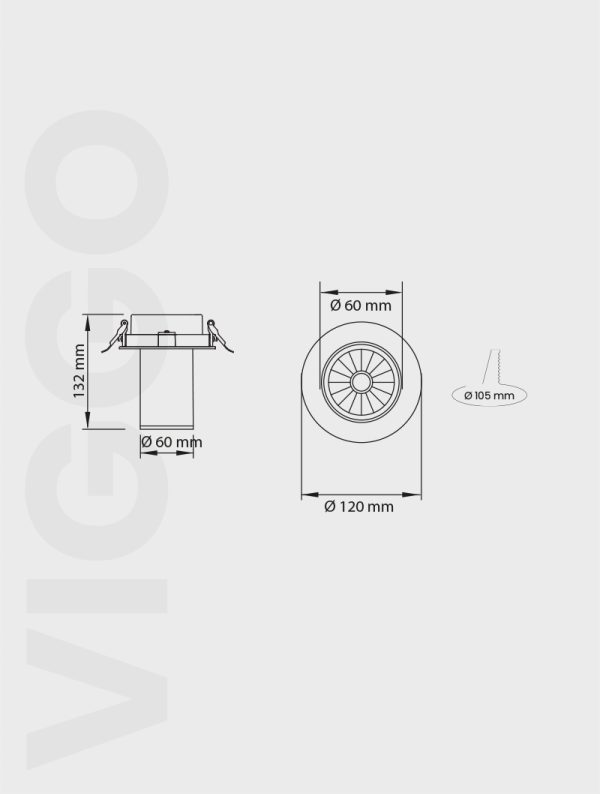 VİGGO SERİSİ MD 900-60 SIVA ALTI SPOT